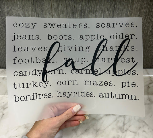 Fall wordle - 10.5"