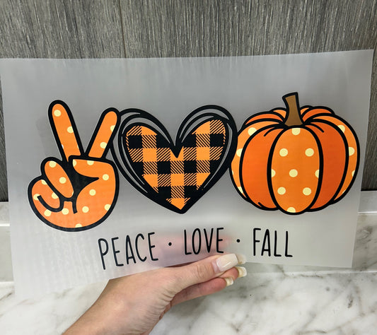 Peace Love Fall - 10.5"